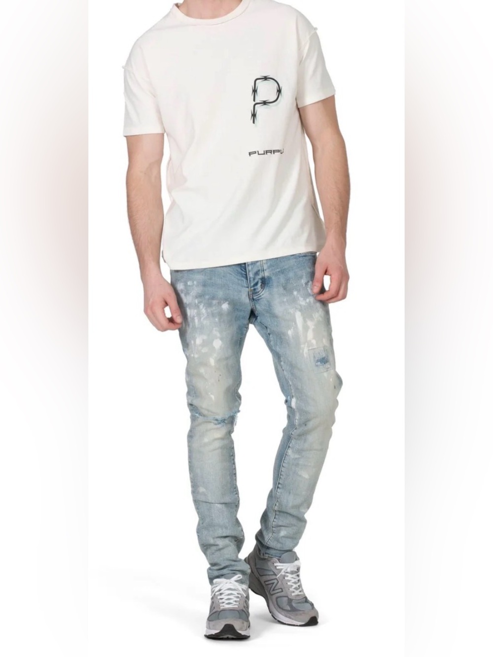 Purple Brand Light Indigo Paint Blowout P001